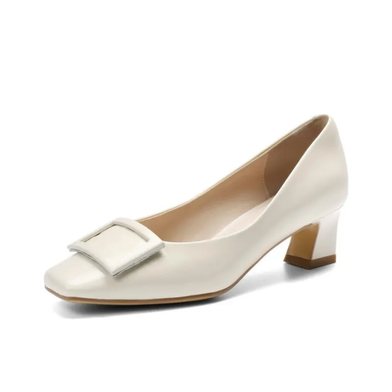 BELLE Spool Heel High Heels 4cm Women's-5