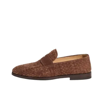 Brunello Cucinelli Braided Penny Loafers