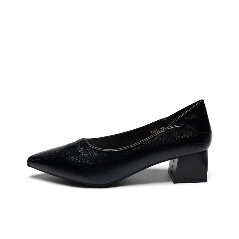 ZHR Chunky Heel High Heels 5cm Women's-12