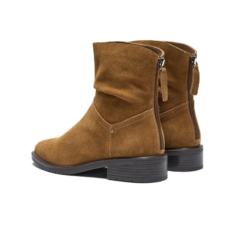BATA Ankle Boots Women's Black/Apricot/Brown-12