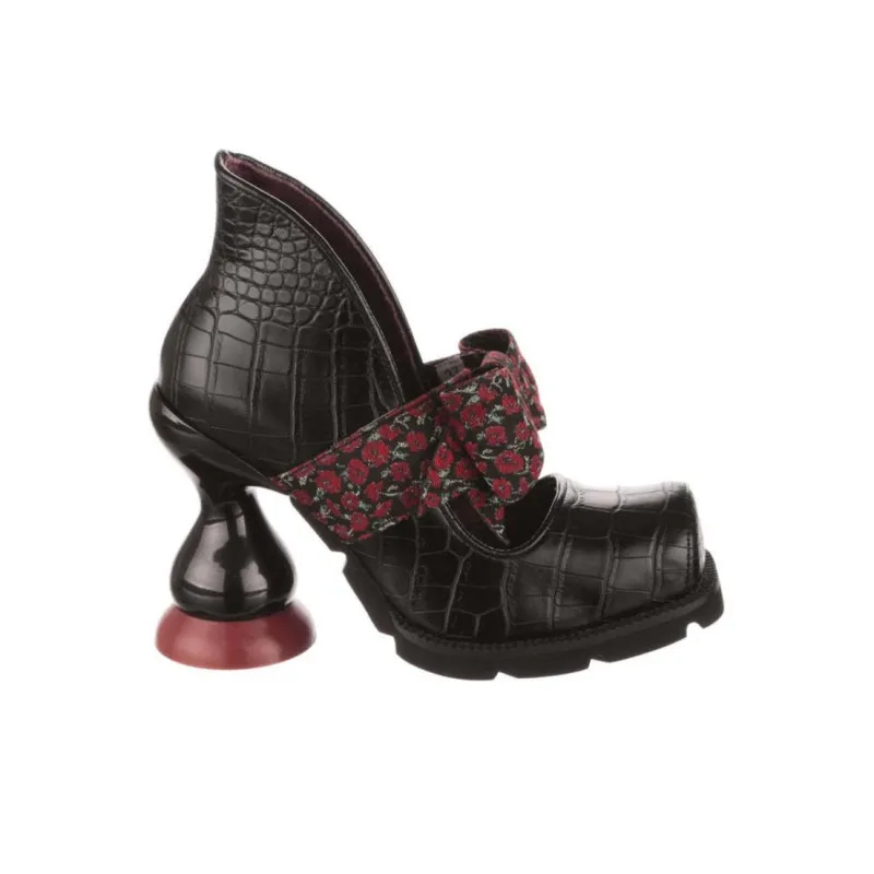 IRREGULAR CHOICE Aw Shucks Irregular Heel High Heels Women's Black-1