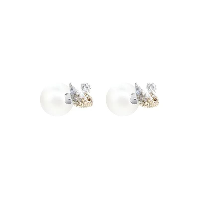 Swarovski Artificial Crystal Stud Earrings Women's Light Gradient-2