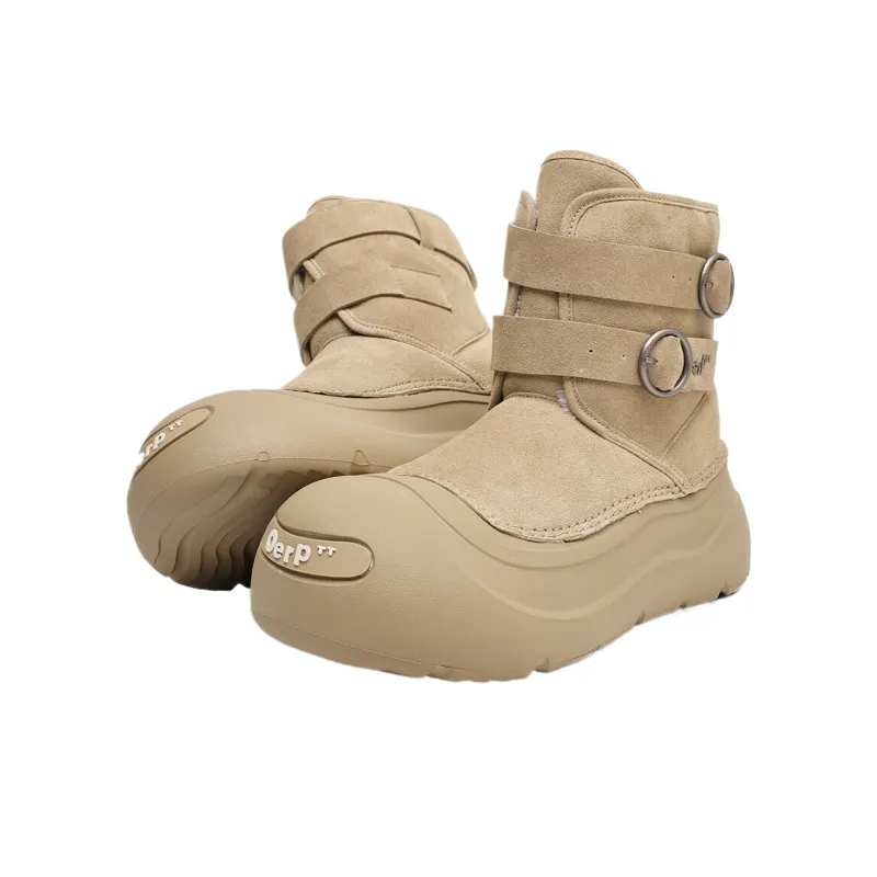 Xiwencha Thermal Short Snow Boots Unisex-3