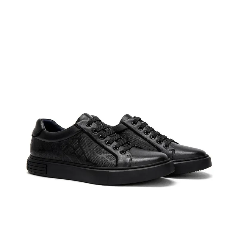 Satchi Low Top Skateboard Shoes Men's Black-1