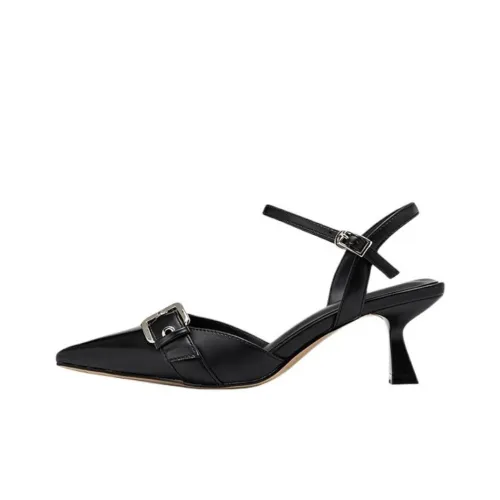 AOKANG Cone Heel High Heels 5.5cm Women's Black