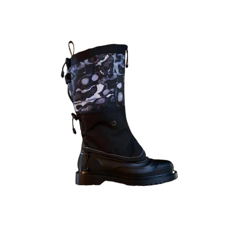 Dr. Martens 14XX Removable Gaiters Sub Boot Black White-1