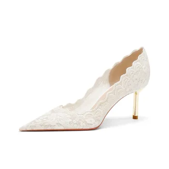 MEIAI High Heels Women's White