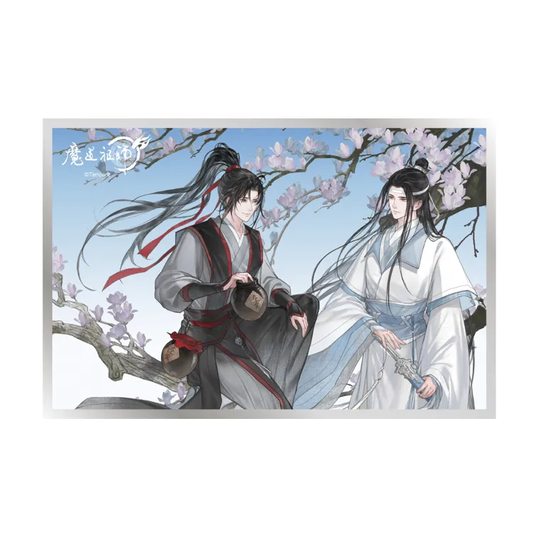 TENGXUNSHIPINCAOCHANGDI Emperor's Smile Collection Wei Wuxian/Lan Wangji Merch Badge Flowing Poppy Keychain Badges-10