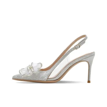 TADSW High Heels Women's Silver/Champagne