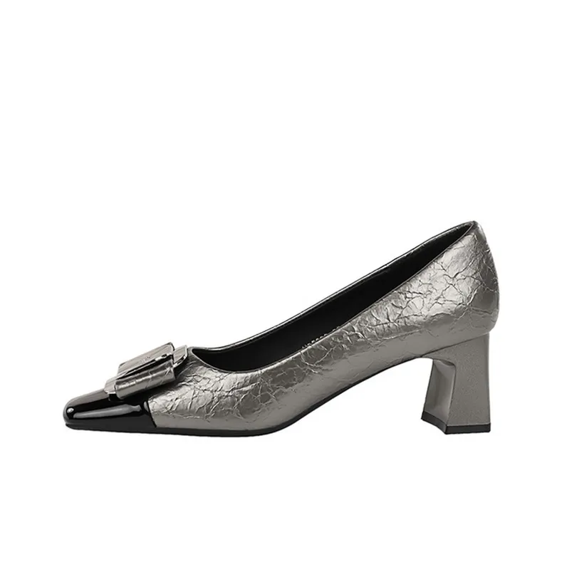 QITUMAUL Chunky Heel High Heels Women's-2