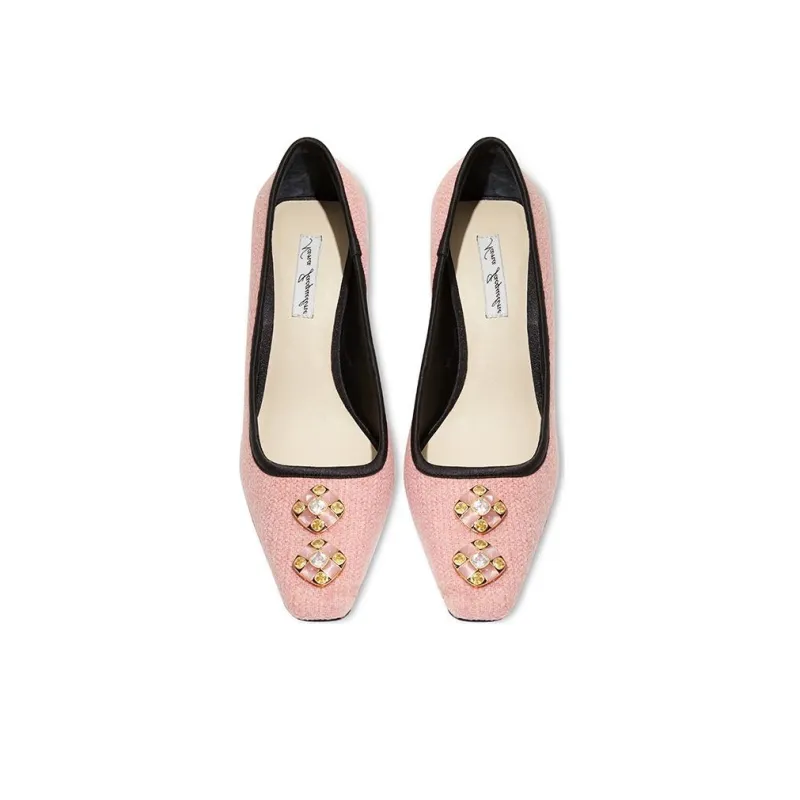 NANA JACQUELINE Slim Heel High Heels 9cm Women's Pink-2
