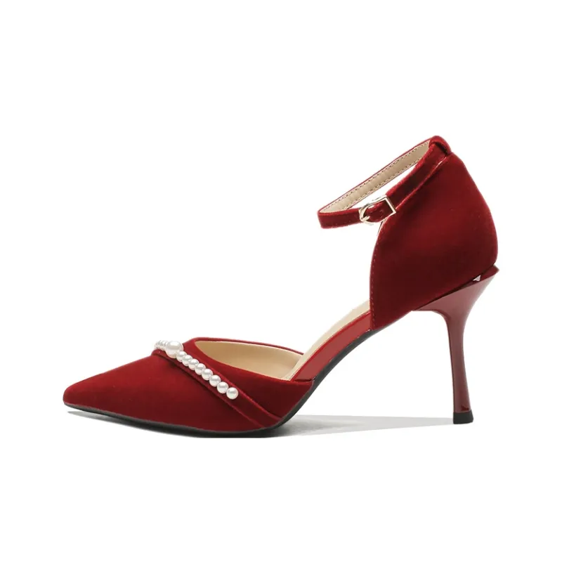 Ainer-cat Slim Heel High Heels 8cm Women's-4