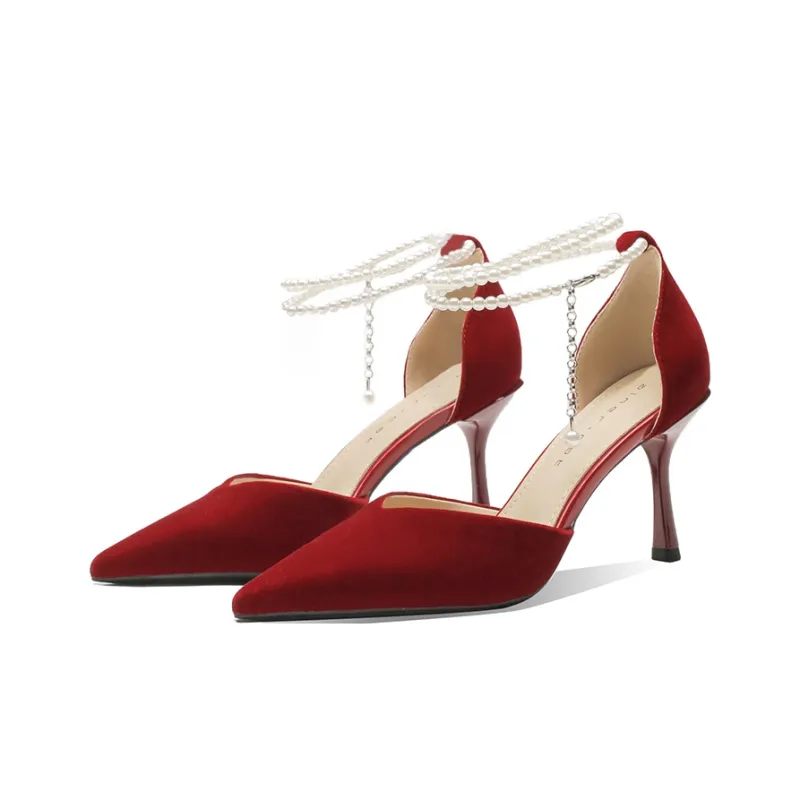 Ainer-cat Slim Heel High Heels 8cm Women's-12