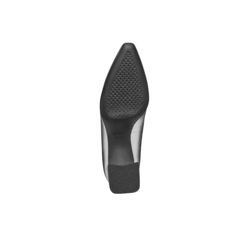 GEOX Giselda Chunky Heel High Heels 6.5cm Women's Silver-5