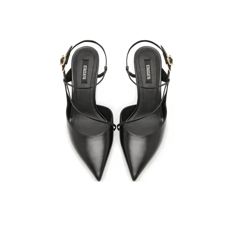 Staccato Flared Heel High Heels 7cm Women's-2