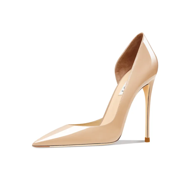 Suyymakk Slim Heel High Heels Women's Yellow-0