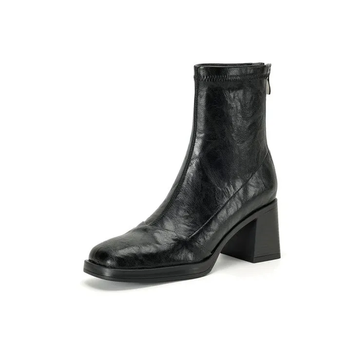 XIAOAJUE Ankle Boots 7cm Women's-0