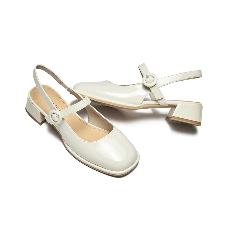 GEMEIQ High Heels Women's Ecru/Cream Apricot-2