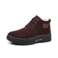 Brown Lace-Up Wool[Thickened]