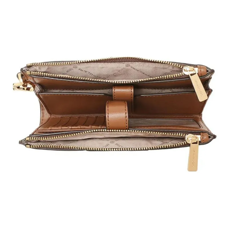 MICHAEL KORS Jet Set Travel Coated Canvas Wallet Large Size Women's Brown-4