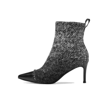 73Hours Window Sill Sunlight Ankle Boots 5.5cm Women's Gray