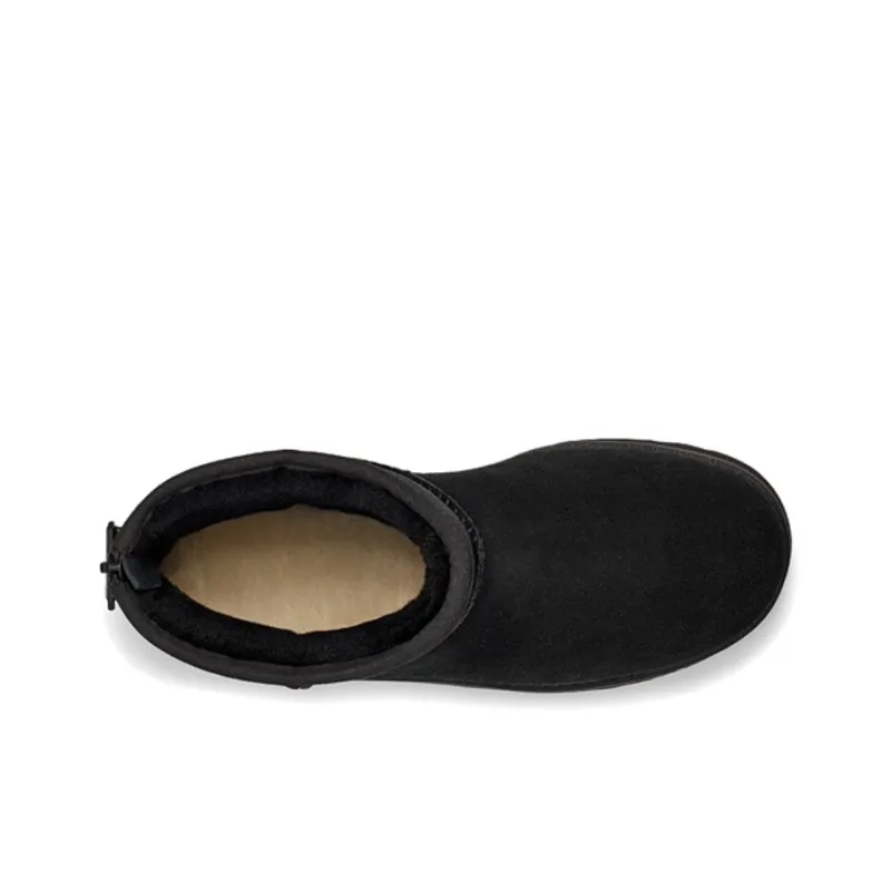 UGG Classic Mini Logo Zip Boot Black Women's-3