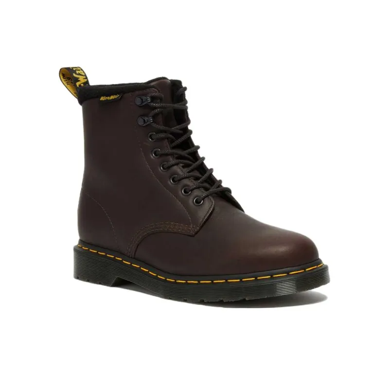Dr.Martens 1460 Pascal Warmwair Leather Lace Up Boots 'Dark Brown'-1