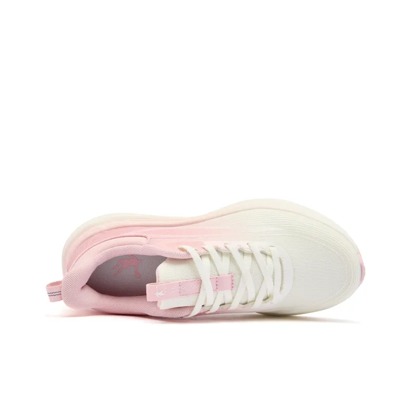 QIAODAN Running Shoes Women's Low Top Ivory/Frosted Pink-3