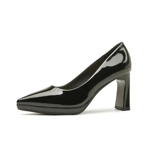Zubumei Chunky Heel High Heels 8CM Women's