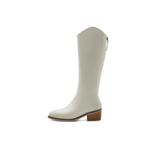 BELLE Knee high Boots Women's Black/Beige/Brown