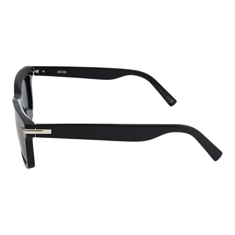 DIOR Plate Frame Square Sunglasses Men's Black-2