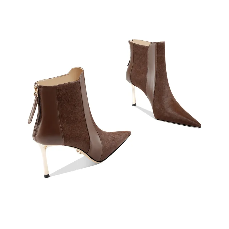 Shesrim Ankle Boots Women's Black/Coffee-6
