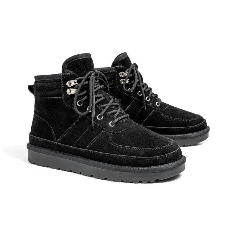 ZUWUDONG Slip Resistant Warm Crew Snow Boots Men's-2