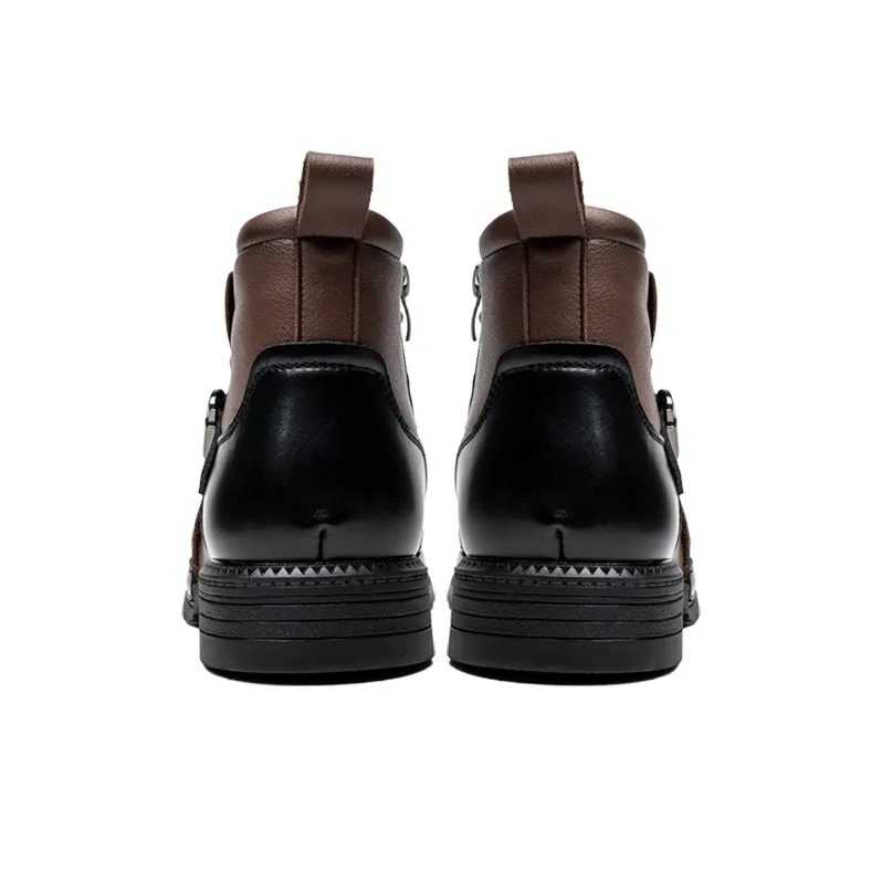 YEDANI Ankle Boots Men Black/Brown-9