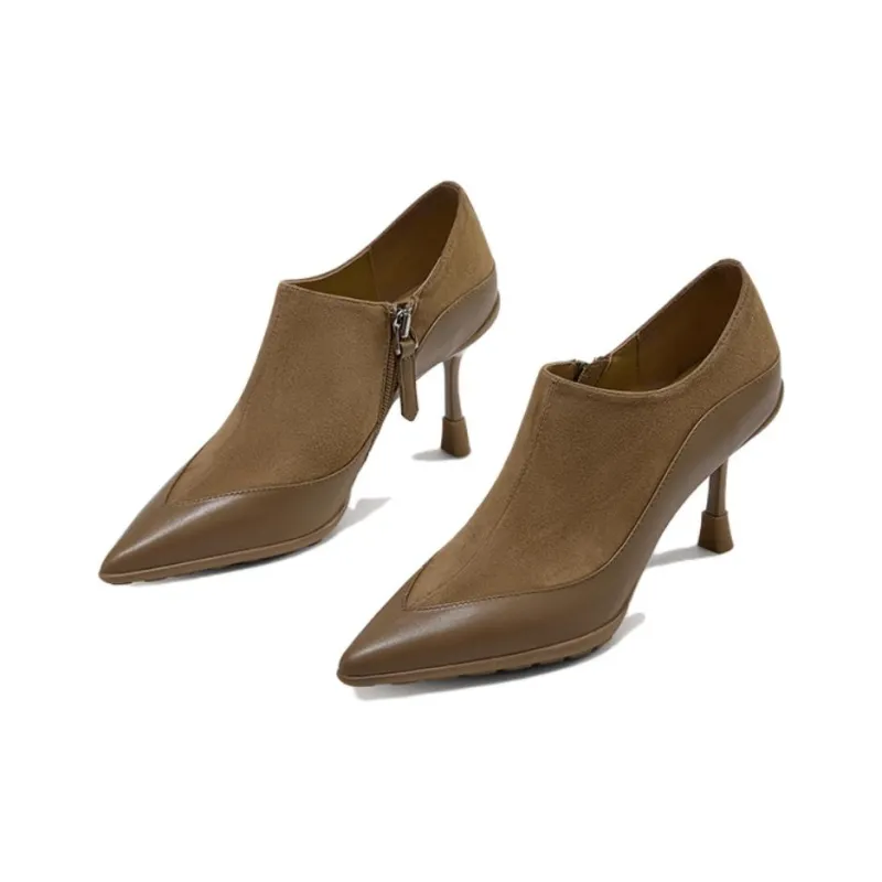 ELLE High Heels Women's Black/Brown-5