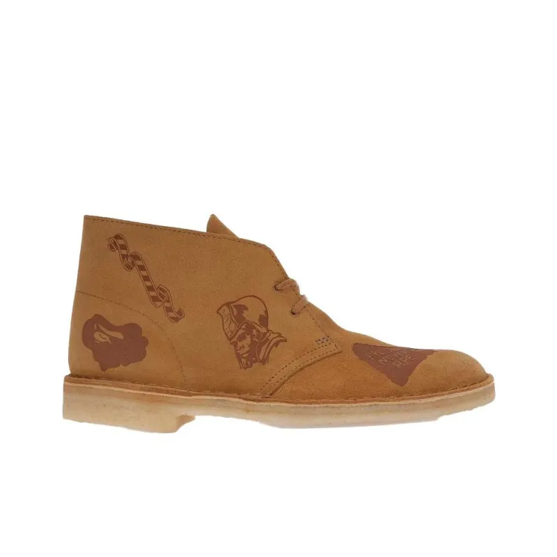 Clarks Desert Boot Bape Oak Embossed-1