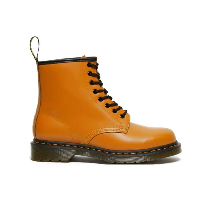 Dr.Martens 1460 Smooth Leather Lace Up Boots 'Orange'-1