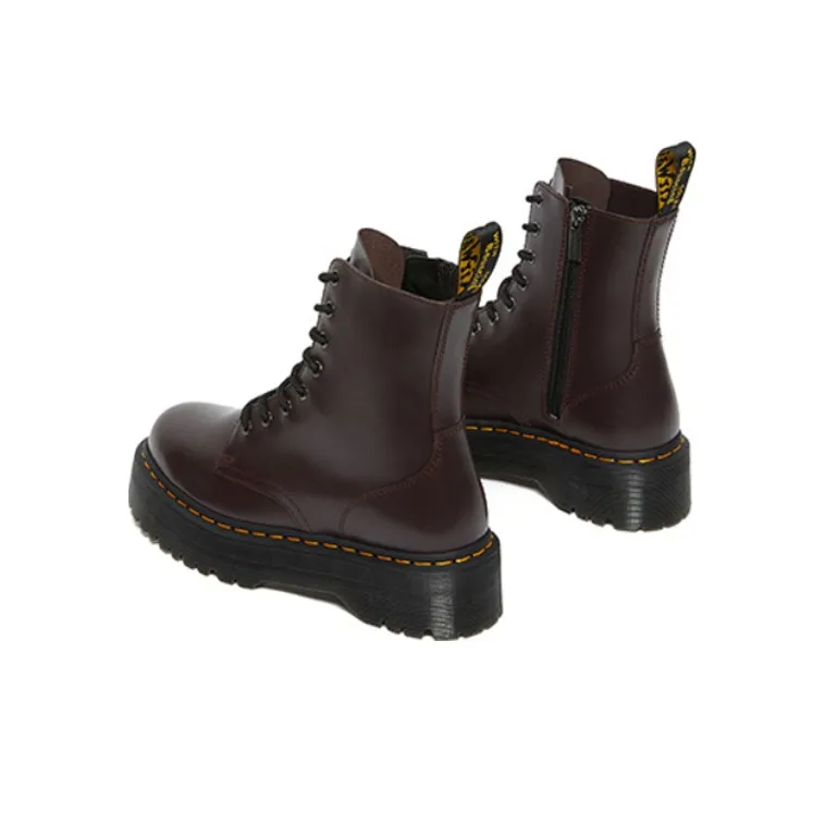 Dr.Martens Jadon Boot Smooth Leather Platforms 'Burgundy'-2