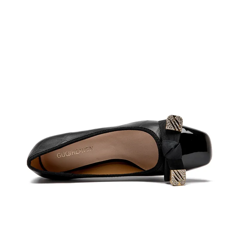 Guci Tianlun GuQiheAven Chunky Heel High Heels 5cm Women's-14