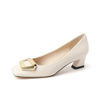 Zubumei Chunky Heel High Heels 4.5cm Women's