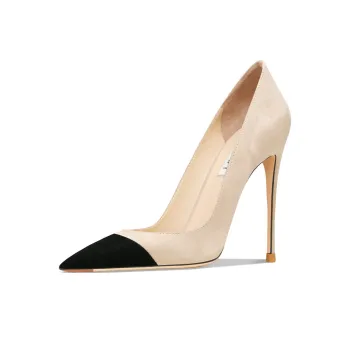 Suyymakk Slim Heel High Heels Women's Nude