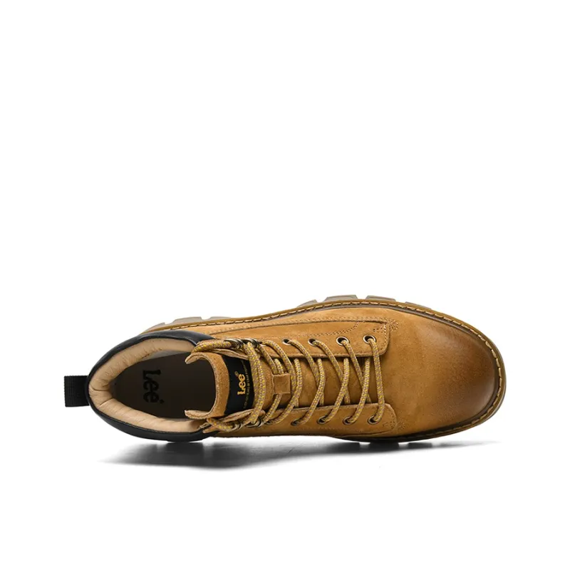Lee Ankle Boots Men Dark Gray, Earth Yellow-7