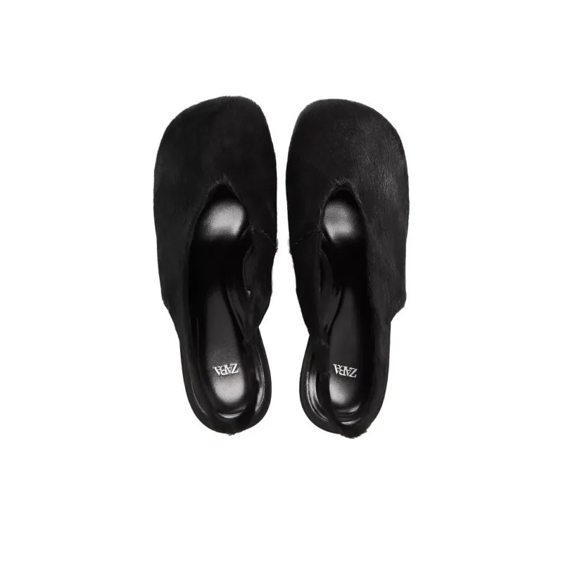 ZARA Slim Heel High Heels 7.5cm Women's Black-2