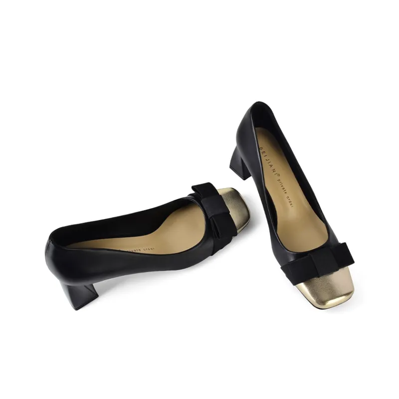Beijiani Chunky Heel High Heels 5.5cm Women's-3