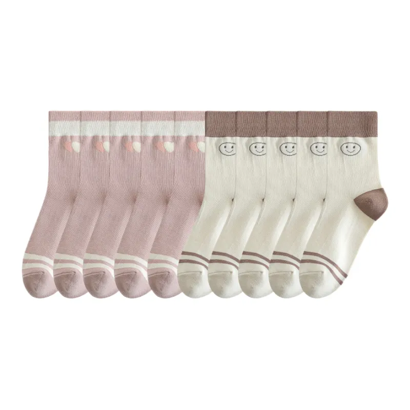 Lan Miao Mid Calf Socks Women's 10 Pack-5