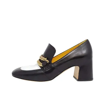 MADISON MAISON Chunky Heel High Heels Women's Black White