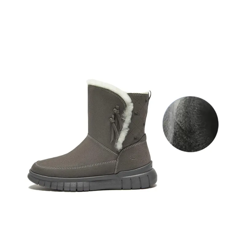 Hush Puppies Casual Collection Warm And Wear-Resistant Short Snow Boots Women's-6