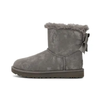 UGG Mini Bailey Bow Glimmer Charcoal Women's