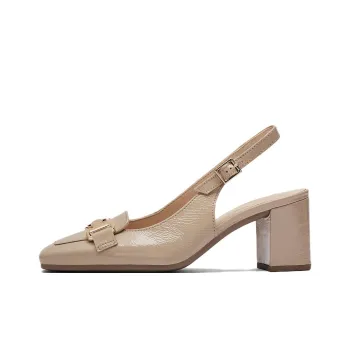 Gabor Chunky Heel High Heels 7cm Women's Camel