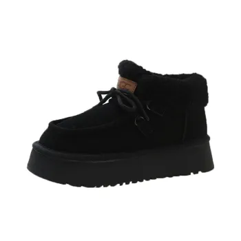EEueeczs Warm Height Increasing Wear Resistant Slip Resistant Short Snow Boots Women's